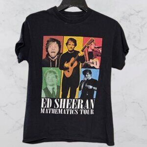 Ed Sheeran Mathematics Tour Black T-Shirt Size Small